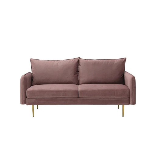 [19209365] Mindcraft Sofa 3 Seater-Pink Velvet