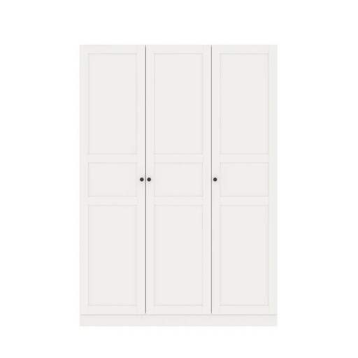[19209920] Moneta Wardrobe 134cm wide - White