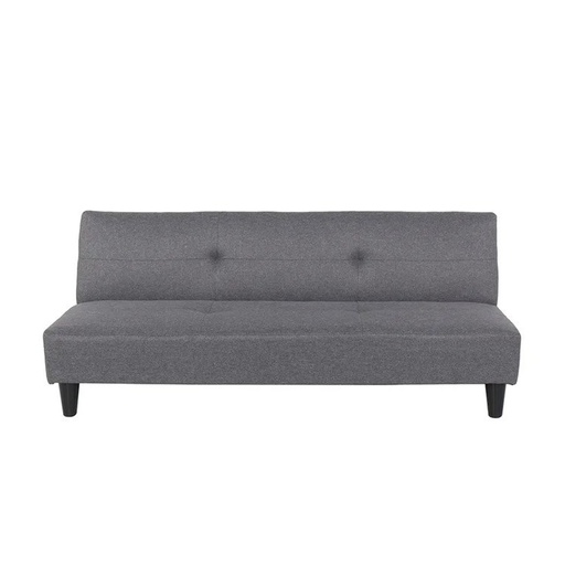 [19209956] Looms Gomez Sofa Bed-Black Plastic Legs/Gray