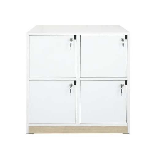 [19209996] KC-Play Locki Cabinet- White/ Lindberg Oak