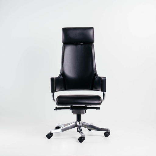 [509MAA49VP_PU_BL] Merryfair Delphi High Back Chair - PU Synthetic Leather Black