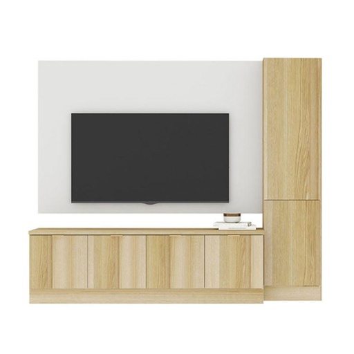 [59056298] Contini Entertainment Unit TV160cm wide - Lindberg Oak