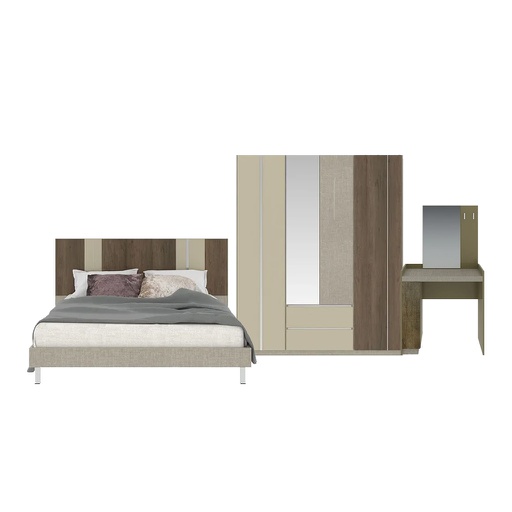 [99010002] Estano Bedroom Set 5ft - Hazel Tim