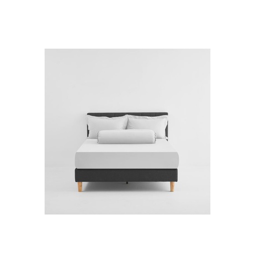 [BS5-QS-AT-BW] Lotus Attitude - QS Fitted Bedsheet Set-5pcs - Basic White