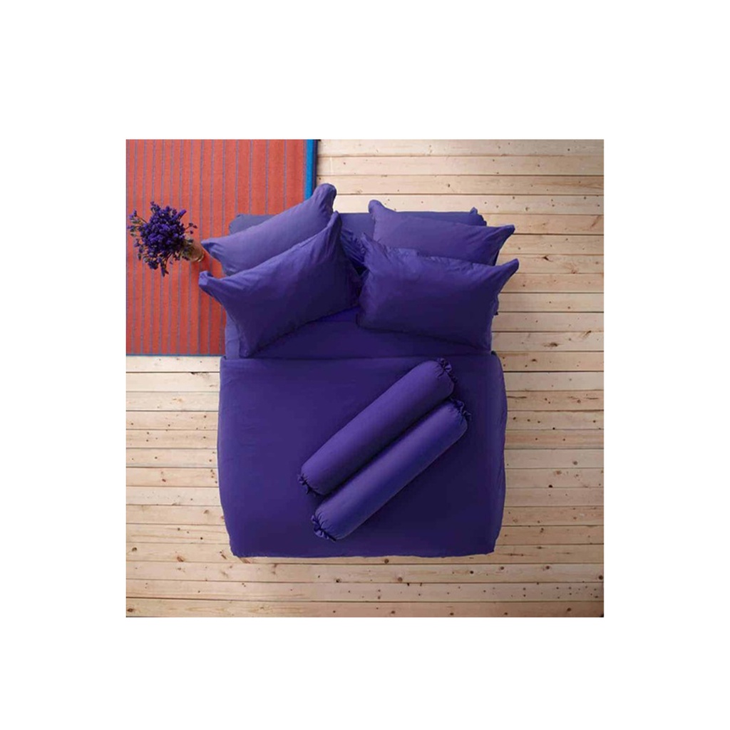 Lotus Impression Solid QS Fitted Bedsheet Set5pcs LISD18 SB