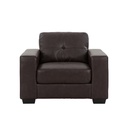 Lido Sofa 1Seater - Genuine Leather/SL Brown