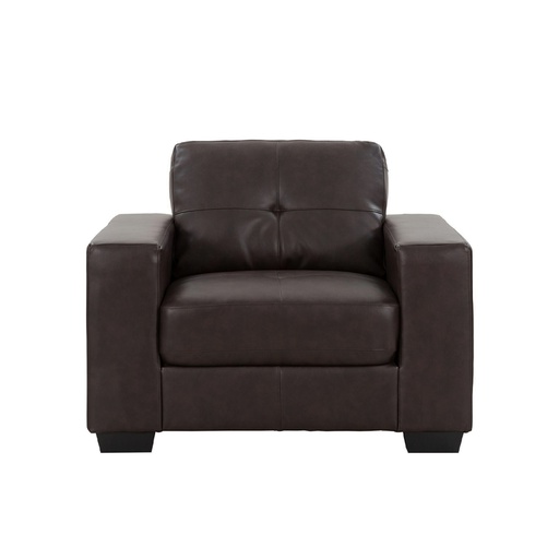 [SO00097] Lido Sofa 1Seater - Genuine Leather/SL Brown